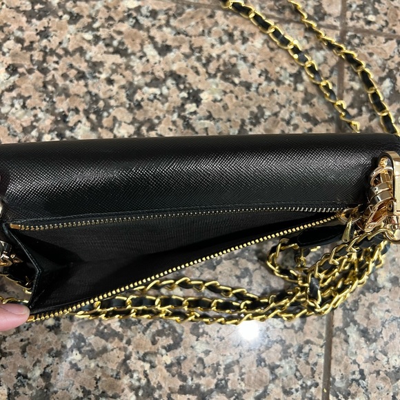 Prada black wallet with chain for crossbody - Picture 5 of 6
